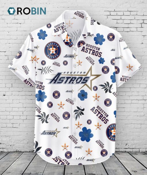 Houston Astros Hawaiian Shirt Tropical Beach