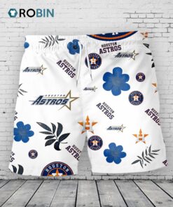 Houston Astros Hawaiian Shorts Tropical Beach