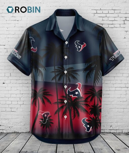 Houston Texans Hawaiian Shirt Coconut Tree