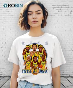 Indiana Pacers Basketball Starting 5 Player Nba Finals 2025 Shirt Indiana Pacers Basketball Starting 5 Player Nba Finals 2025 Shirt