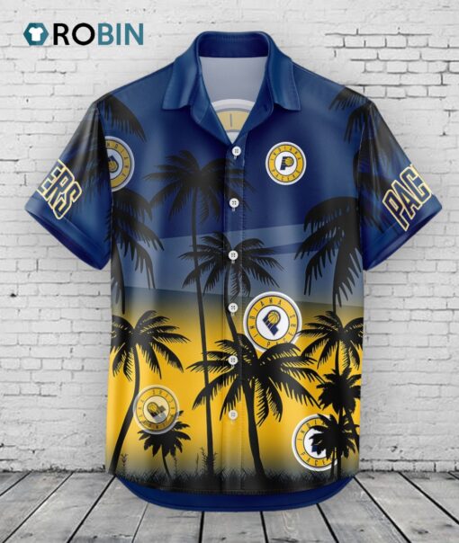 Indiana Pacers Hawaiian Shirt Coconut Tree