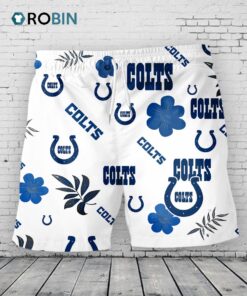 Indianapolis Colts Hawaiian Shorts Tropical Beach
