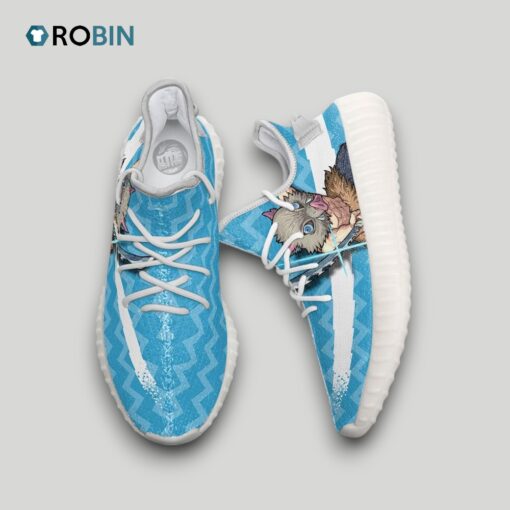 Inosuke Hashibira Shoes Custom KNY Anime YZ Boost Sneakers