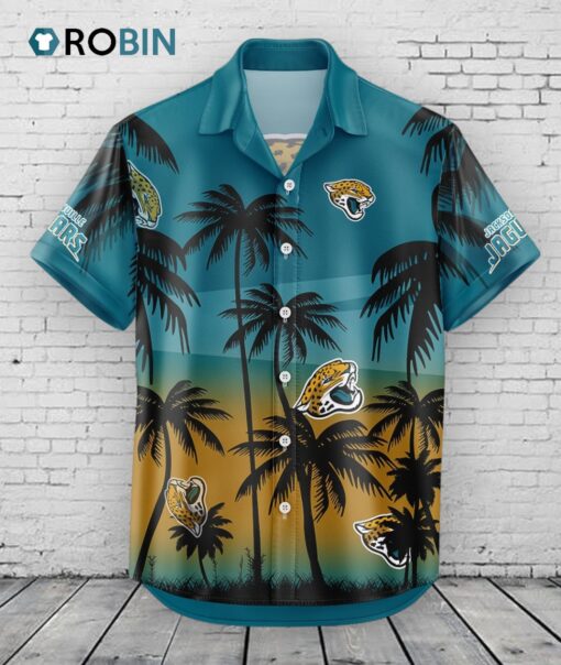 Jacksonville Jaguars Hawaiian Shirt Coconut Tree