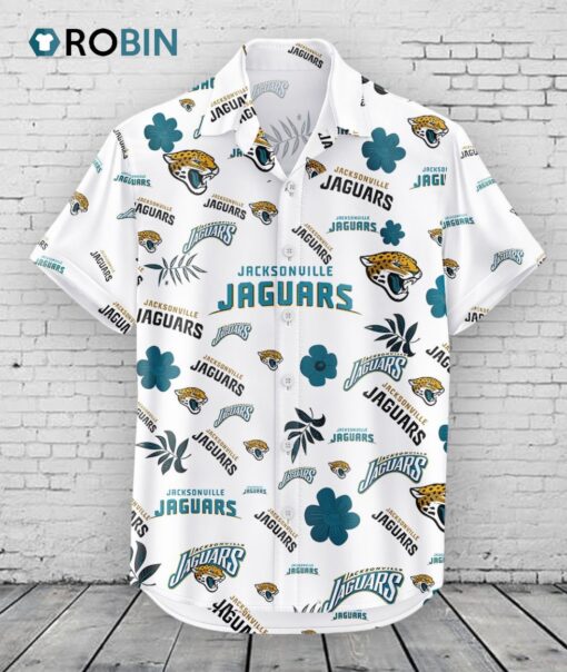 Jacksonville Jaguars Hawaiian Shirt Tropical Beach