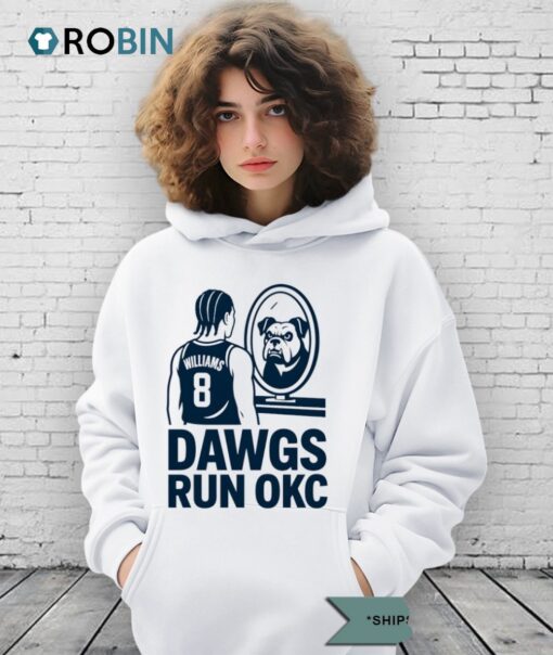 Jalen Williams Mirror Dog Dawgs Run Okc Thunder 2025 Shirt