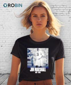 Jim Marshall 1937 2025 Portrait Shirt