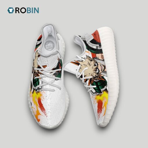 Kacchan Shoes Custom My Hero Academia Anime YZ Boost Sneakers