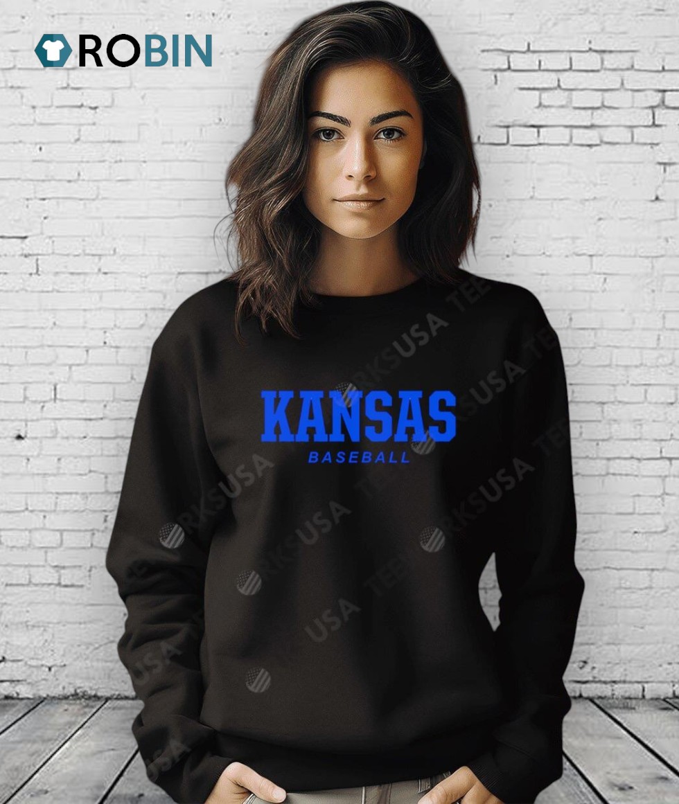 Kansas Baseball Logo Stack Shirt Kansas Baseball Logo Stack Shirt