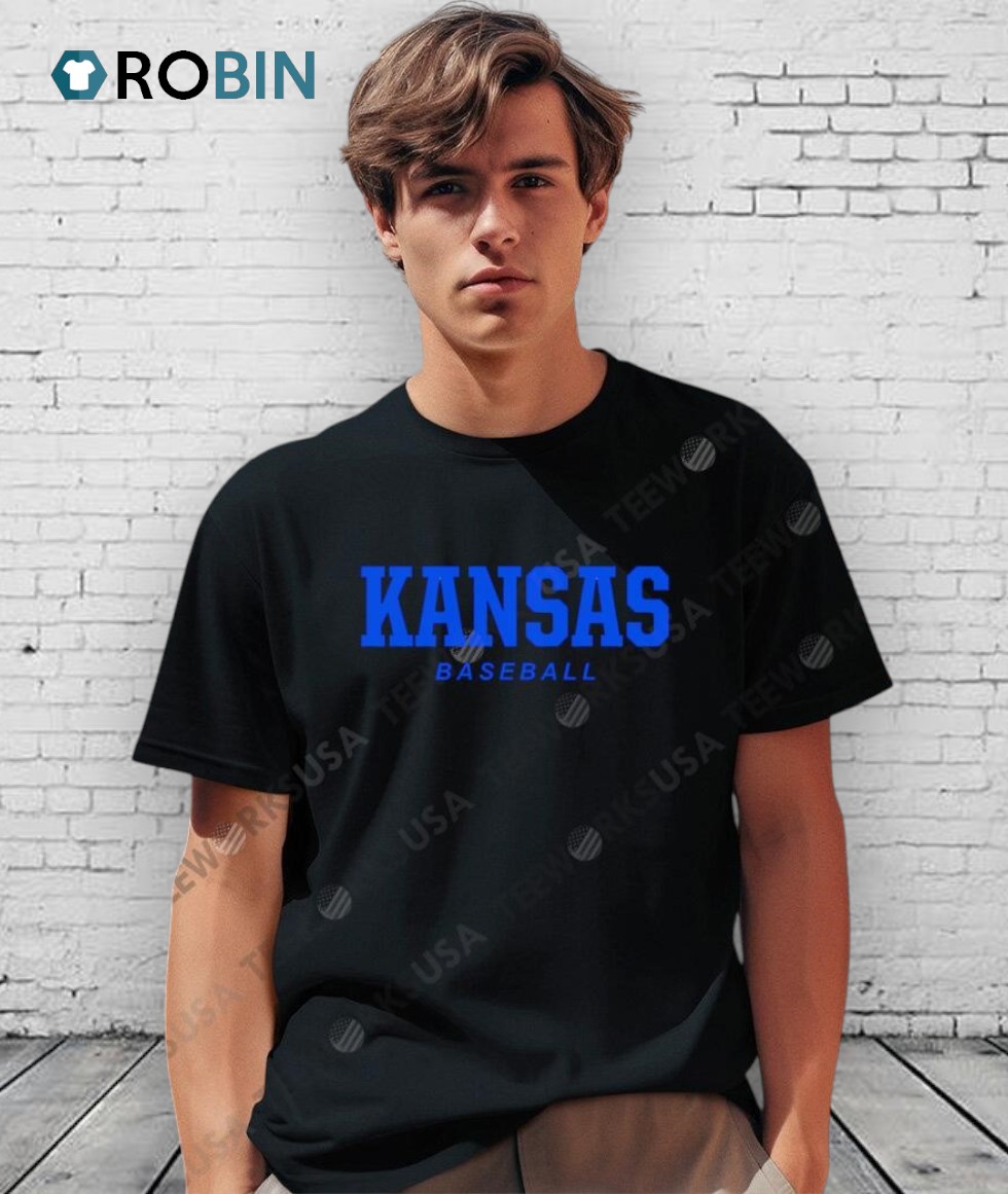 Kansas Baseball Logo Stack Shirt Kansas Baseball Logo Stack Shirt