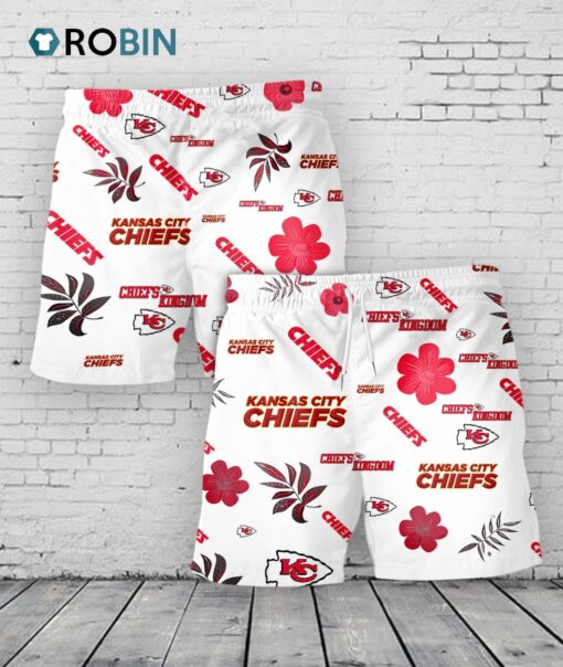 Kansas City Chiefs Hawaiian Shorts Tropical Beach