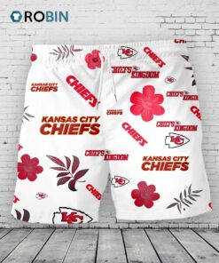 Kansas City Chiefs Hawaiian Shorts Tropical Beach