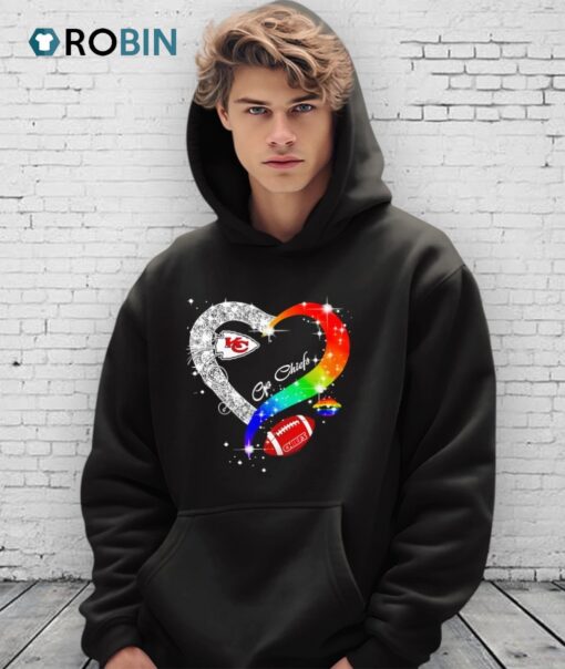 Kansas City Chiefs Heart Lgbt Pride Month 2025 Shirt