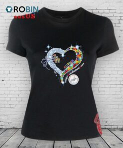 La Dodgers Heart Autism Awareness Accept Understand Love Shirt