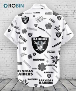 Las Vegas Raiders Hawaiian Shirt Tropical Beach Las Vegas Raiders Hawaiian Shirt Tropical Beach