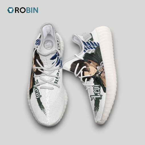 Levi Ackerman Shoes Custom Attack on Titan Anime YZ Boost Sneakers