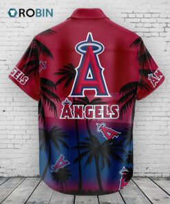 Los Angeles Angels Hawaiian Shirt Coconut Tree
