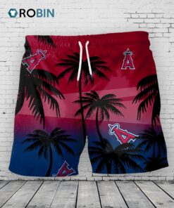 Los Angeles Angels Hawaiian Shorts Coconut Tree