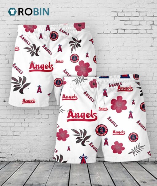 Los Angeles Angels Hawaiian Shorts Tropical Beach