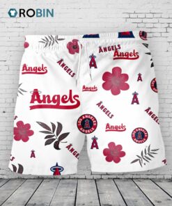 Los Angeles Angels Hawaiian Shorts Tropical Beach