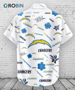 Los Angeles Chargers Hawaiian Shirt Tropical Beach