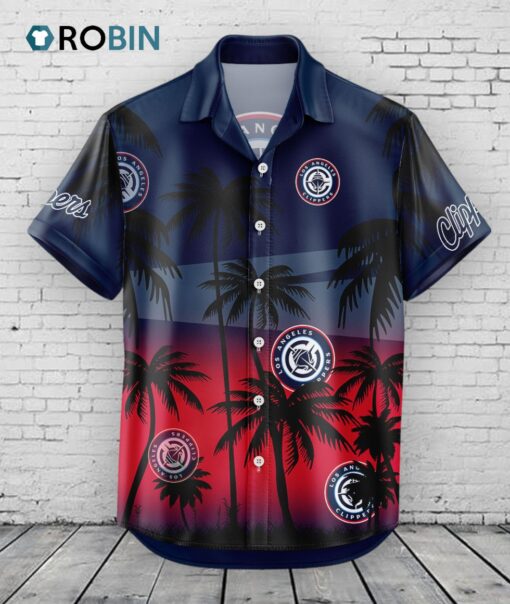 Los Angeles Clippers Hawaiian Shirt Coconut Tree