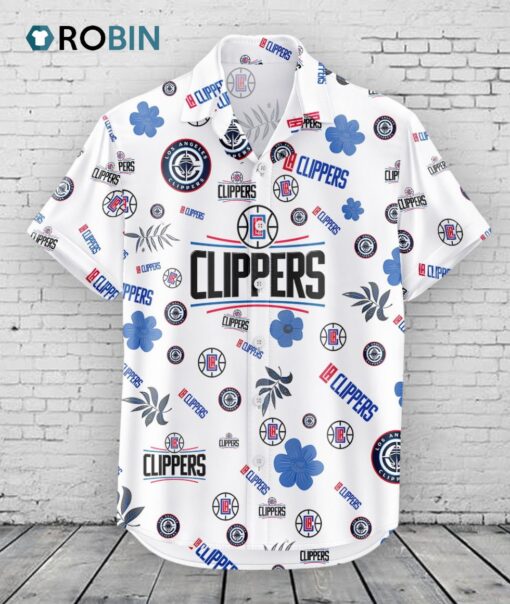 Los Angeles Clippers Hawaiian Shirt Tropical Beach