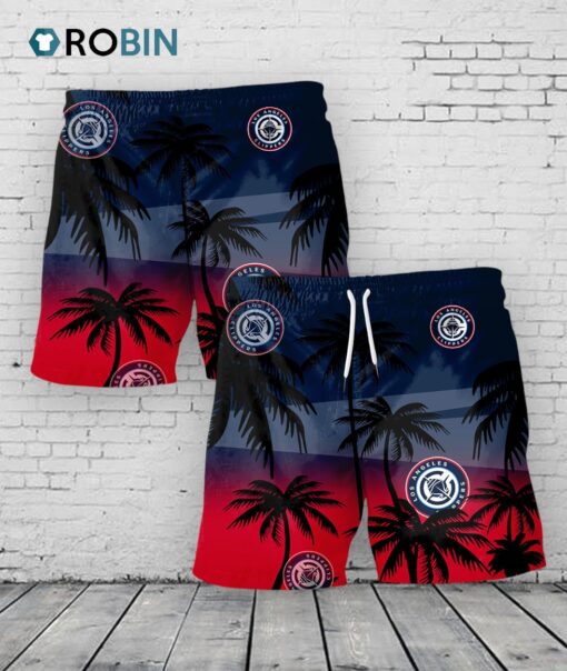 Los Angeles Clippers Hawaiian Shorts Coconut Tree