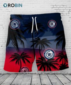 Los Angeles Clippers Hawaiian Shorts Coconut Tree Los Angeles Clippers Hawaiian Shorts Coconut Tree