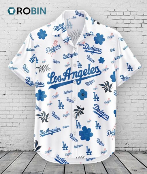 Los Angeles Dodgers Hawaiian Shirt Tropical Beach