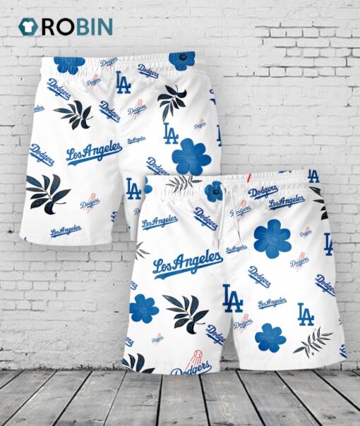 Los Angeles Dodgers Hawaiian Shorts Tropical Beach