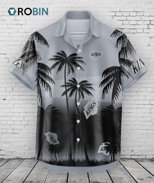 Los Angeles Kings Hawaiian Shirt Coconut Tree