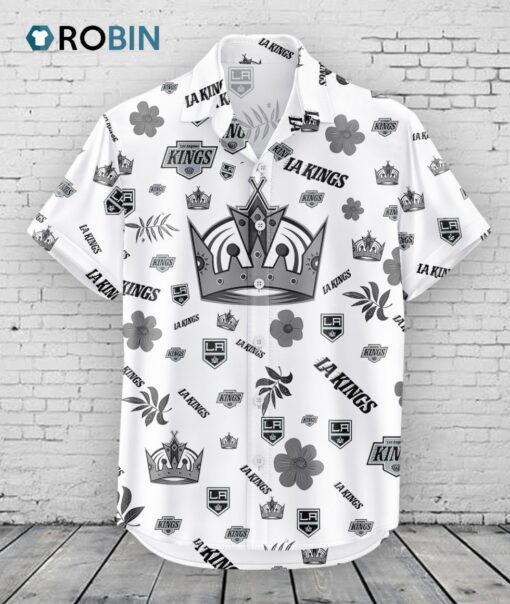 Los Angeles Kings Hawaiian Shirt Tropical Beach