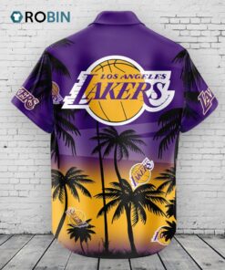 Los Angeles Lakers Hawaiian Shirt Coconut Tree Los Angeles Lakers Hawaiian Shirt Coconut Tree
