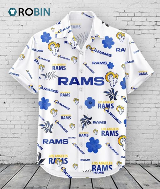 Los Angeles Rams Hawaiian Shirt Tropical Beach