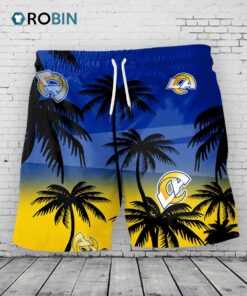 Los Angeles Rams Hawaiian Shorts Coconut Tree