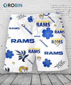 Los Angeles Rams Hawaiian Shorts Tropical Beach