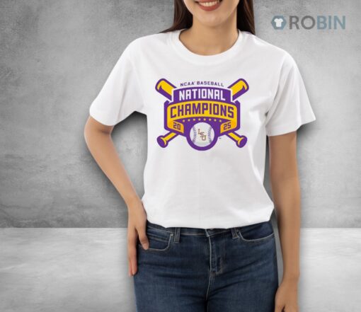 Lsu Baseball 2025 National Champions Logo Shirt