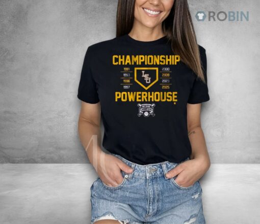 Lsu Baseball Championship Powerhouse 2025 Shirt