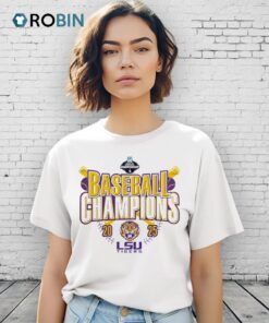 Lsu Tigers Baseball 2025 Baton Rouge Regional Champions Shirt