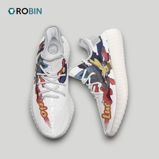 Lucario Shoes Custom Pokemon Anime YZ Boost Sneakers