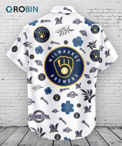 Milwaukee Brewers Hawaiian Shirt Tropical Beach Milwaukee Brewers Hawaiian Shirt Tropical Beach