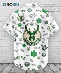 Milwaukee Bucks Hawaiian Shirt Tropical Beach