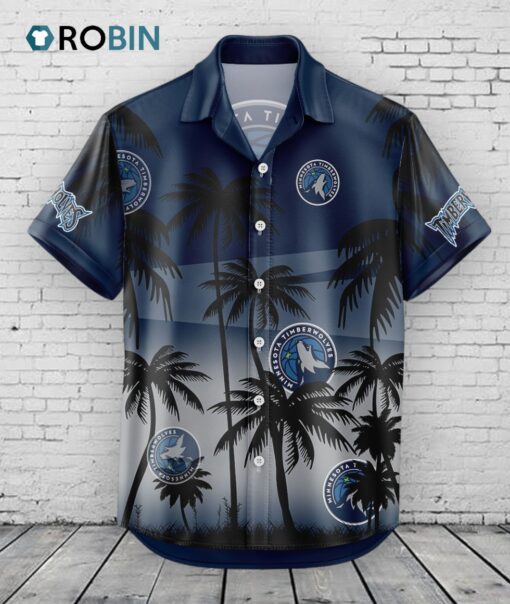Minnesota Timberwolves Hawaiian Shirt Coconut Tree