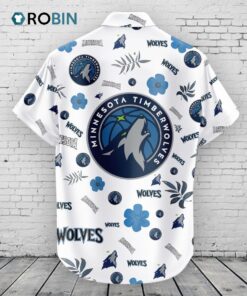 Minnesota Timberwolves Hawaiian Shirt Tropical Beach