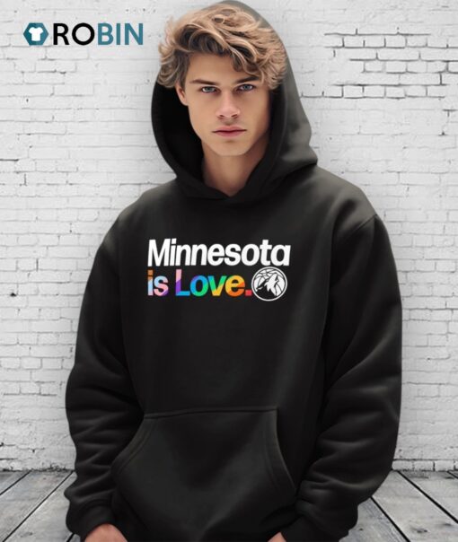 Minnesota Timberwolves Is Love Pride Month 2025 Logo Shirt