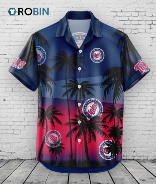 Minnesota Twins Hawaiian Shirt Coconut Tree