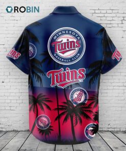 Minnesota Twins Hawaiian Shirt Coconut Tree