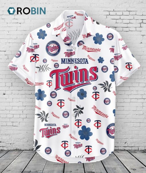 Minnesota Twins Hawaiian Shirt Tropical Beach