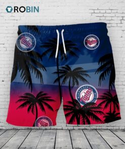 Minnesota Twins Hawaiian Shorts Coconut Tree